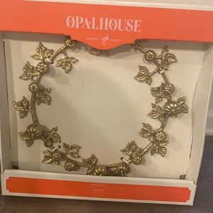 Opalhouse™ 17 3/4" Cast Metal Pumpkin Wreath Gold